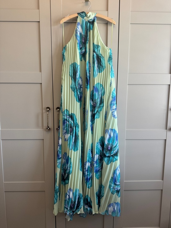 Anthropologie Dresses & Skirts - BHLDN Rosie Mock-Neck Pleated Chiffon Maxi Dress Anthropologie Summer Wedding ✅